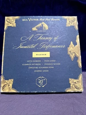 Сокровищница бессмертных выступлений Wagner Feat Frieda Leider Винтажная Запись - Изображение 1 из 3