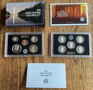 2020 UNITED STATES MINT SILVER PROOF SET -  ALL MINT PACKAGING INCLUDED - Picture 1 of 4
