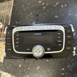 FORD GALAXY SMAX MONDEO 2010 SONY RADIO STEREO HEAD UNIT 7M5T-18C939-EF WITHCODE - Picture 1 of 6