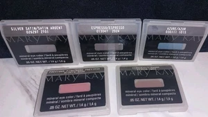 5 Mary Kay Magnetic case Mineral Eye Shadows Pink Expresso Silver Azure Cinnabar - Picture 1 of 5