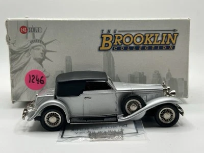 Brooklin Models BRK 146 1933 Stutz DV-32 Victoria Convertible; 1:43 Silver - Image 1 of 4