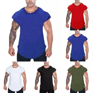 Herren Training Ärmellos T-Shirt Gym Sport Bodybuilding Muskel Fitness Weste - Bild 1 von 20