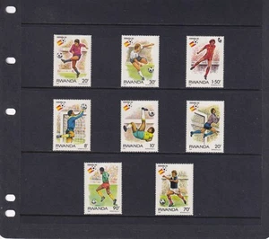 RWANDA 1982 World Cup Football Championships SG 1109/1111. Mint Never Hinged. - Picture 1 of 1