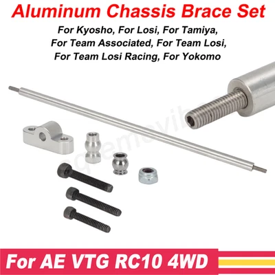 For Team Associated VTG RC10 4WD Team Car Aluminum Chassis Brace Tubes Stiffener - Image 1 of 4