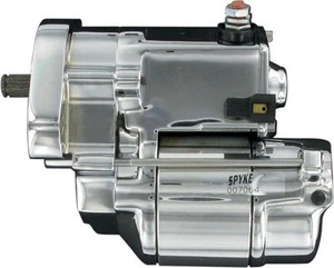 Spyke Chrome Super Torque 1.4 kw Starter Motor Harley EVO Big Twin Cam 94-06 - Picture 1 of 3