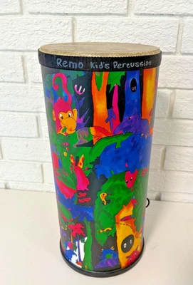 Tambor Remo Kid's Rain Forest Konga Tubano 7"x15.5" - Sin correa - LEER MÁS ABAJO Foto 1 de 4