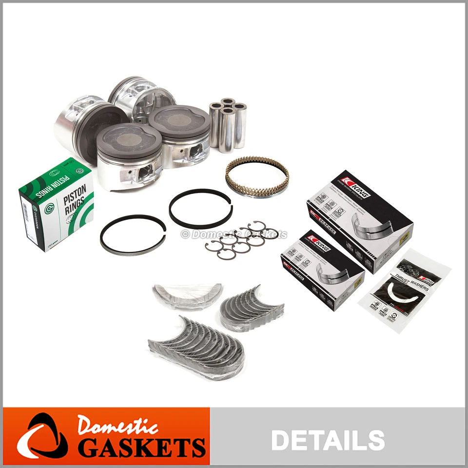 Pistons Bearings Rings Fit 1991-1995 Toyota Previa 16V 2TZFE 2.4L DOHC - Image 1 of 4