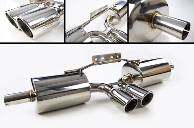 STAINLESS STEEL DUAL BACKBOX EXHAUST FOR PORSCHE BOXSTER 986 2.5L 2.7L 3.2L - Image 1 of 4