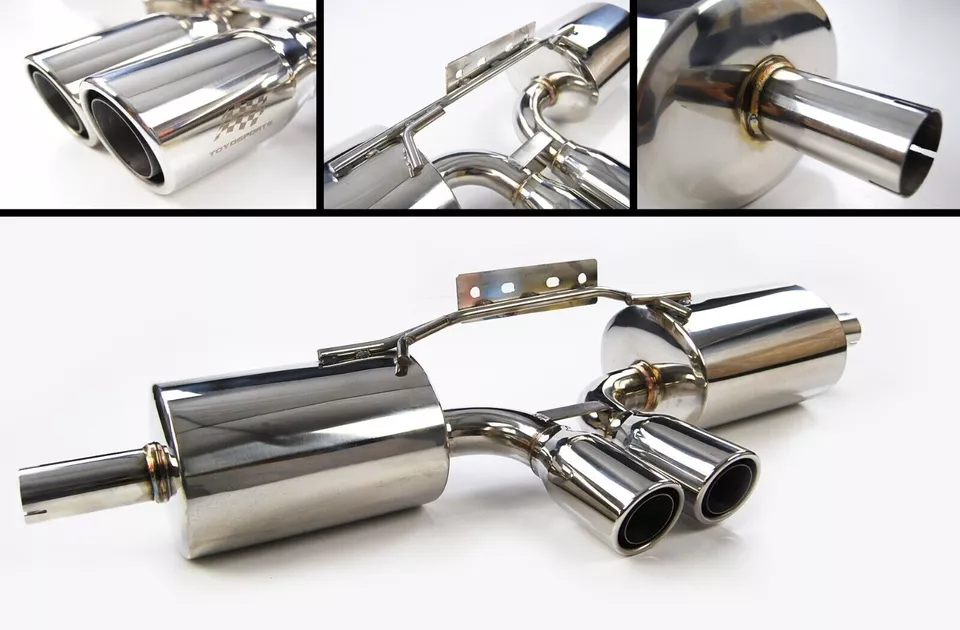 STAINLESS STEEL DUAL BACKBOX EXHAUST FOR PORSCHE BOXSTER 986 2.5L 2.7L 3.2L - Image 1 of 4