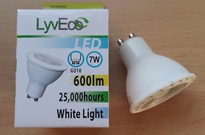 7w LED GU10 Light Bulb Lamp 2 4 10 Bulbs Cool White 25000 Hours 50w Great Value! - Picture 1 of 7