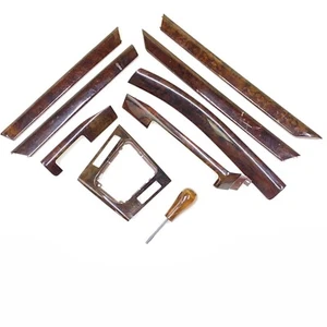 99-05 BMW E46 323i 325i 330i SEDAN/TOURING OEM DARK WOOD INTERIOR TRIM SET 9pc - Picture 1 of 20