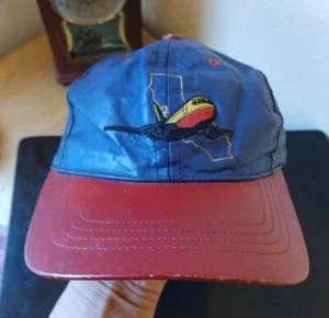 Vintage SOUTHWEST AIRLINES Cap. Vinyl? Red & Blue. Good Condition. - Picture 1 of 15