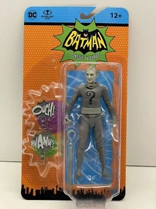 McFarlane The Riddler 1966 Classic TV Batman 6” Retro Figure Black And White - Picture 1 of 6