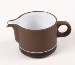 Hornsea Pottery Lancaster Vitramic Contrast Brown Milk Jug 1 Pint - Picture 1 of 3