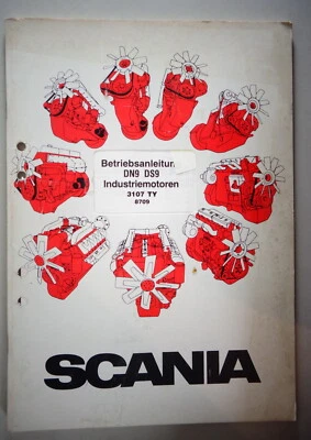 Manuale Di Istruzioni Scania Motori Industriali DN9 / DS9 Aggiornato 09/1987 - Immagine 1 di 2