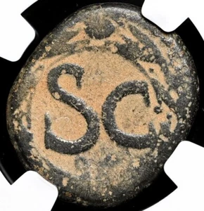 Claudius 41-54 AD, Antioch AE 25 Bronze RARE SC Coin Roman Empire, Authentic NGC - Picture 1 of 5