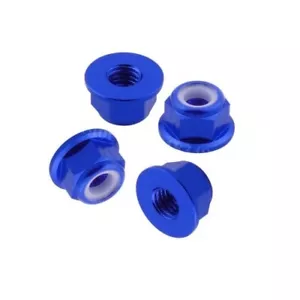 HSP Actualización Aluminio Coche RC Rueda Nylon con Pestaña Lock Tuerca M4 4mm - - Imagen 1 de 10