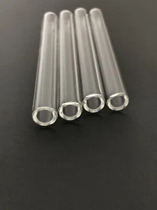 PYREX GLASROHR - 10 mm - 6 ZOLL - 4ER MENGE - (raue Kanten) - Bild 1 von 2