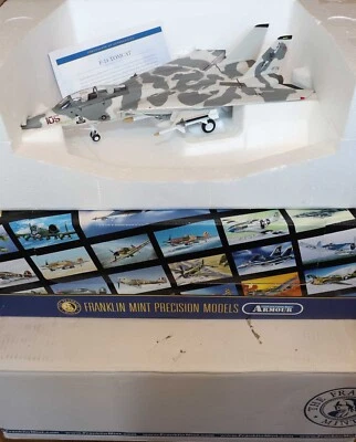 FRANKLIN ARMADURA COMO NUEVA F-14 TOMCAT MODELO DE AVIÓN FUNDIDO A PRESIÓN CON CERTIFICADO DE AUTENTICIDAD 1:48 Foto 1 de 4