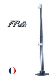 Mat de Pavillon inox fileté + base à enfiler Pour Canot Pneumatique - Imagen 1 de 1