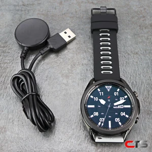 Samsung Galaxy Watch 3 SM-R840 45mm Mystic Black Edelstahlgehäuse 9/10 - Bild 1 von 7
