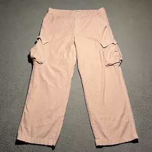 Madewell Cargo Pants Womens 31 Garment Dyed Low Slung Pink Baggy Loose Skate - Picture 1 of 12