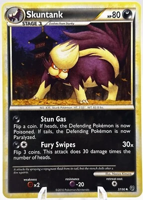 Skuntank 37/90 HeartGold SoulSilver Undaunted Pokemon NM - Image 1 of 2