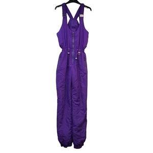 Rodeo Purple Ski Snow Active Wear Jumpsuit UK Women's S W13 L31 DD988 - Picture 1 of 4