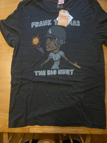 Homage Shirt Frank Thomas The Big Hurt Chicago White Sox Size Men’s Caricature Cover