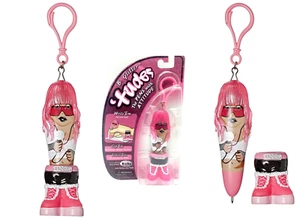 Kooky Klickers Click Pen Party Tudes B. Glitter Attitude Belt Clip Bad Girl Pink - Picture 1 of 7