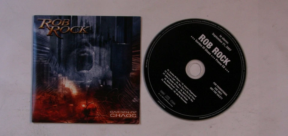 Rob Rock Garden Of Chaos GER Adv Cardcover CD 2007 Heavy Metal Impelliteri - Bild 1 von 1