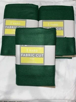 Yard Fabric Cut Felt 36 x 72" Pack Dark Green RN#127553 100% Polyester New - Image 1 of 4