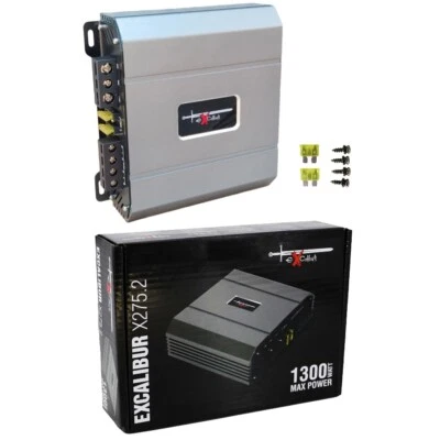 1 EXCALIBUR X275.2 Amplificador 2 Canales Estéreo 1300 W Max Para Auto - Imagen 1 de 4