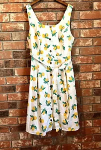 The Limited Lemon Print Dress NWT Size 1X - Picture 1 of 12