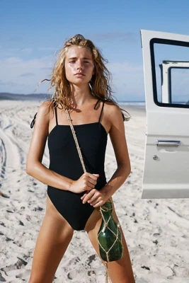 Free People Soleil One Piece Black Swimsuit Size Small - Image 1 of 4