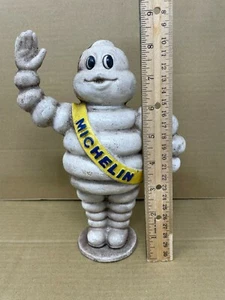 Michelin Tire Guy Man Figure Piggy Bank in Antiqued Cast Iron - Picture 1 of 5