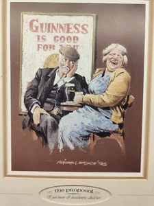 Vintage Guinness Is Good For You Kunstdruck The Proposal 1996 Michael McDade - Bild 1 von 6