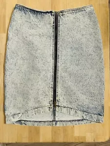 Vtg 80s Denim Skirt - Picture 1 of 3