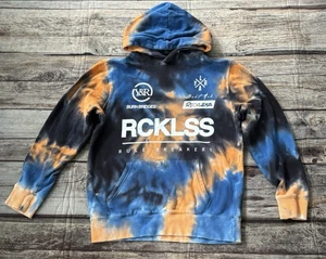 Young and Reckless Rule Breakers Mens Sz Medium Tie Dye Hoodie Sweatshirt - Picture 1 of 6