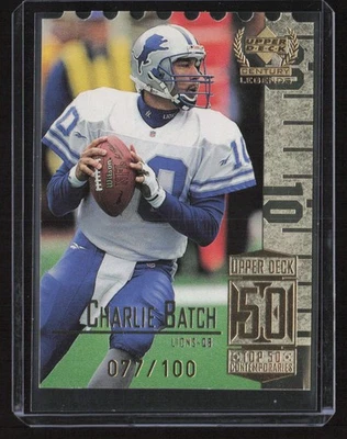 Charlie Batch 1999 Upper Deck Century Legends #100 Century Collection /100 - Image 1 of 2