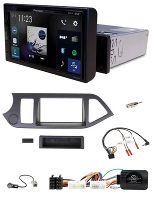 Pioneer DAB Lenkrad Bluetooth USB Autoradio für Kia Picanto ab 2011 ohne Start-S - Bild 1 von 4