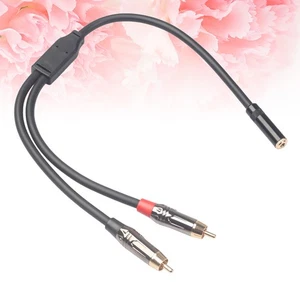 0.3m 3.5mm Female To 2 Male Audio Adapter Cable for Computer Speaker Subwoofer - Picture 1 of 11