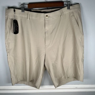 Pantalones Cortos Greg Norman Para Hombre 38 Pantalones Caqui Tech Performance Elastizados Tiburón NUEVO Foto 1 de 4