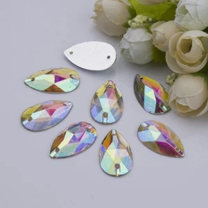 100 PEZZI Strass in resina fantasia per abbellimenti artigianali - Foto 1 di 11