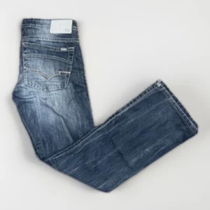 Buffalo David Bitton King Jeans Men’s 30x29 Blue Flared Distressed Y2K Style - Picture 1 of 6