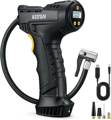AstroAI Car Tyre Inflator Air Compressor, USB Rechargeable Battery Cordless Tyre - Image 1 of 3