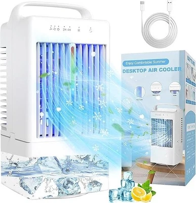 Portable Air Conditioners, SMLEGFT 90° Auto-Oscillating Evaporative Air Cooler - Image 1 of 4