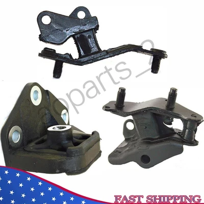 Juego de 3 piezas de montaje de transmisión delantera, superior y trasera. 03-07 para Honda Accord 2,4 L para auto. Foto 1 de 4