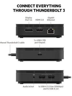 NEW Belkin Dock Core Thunderbolt 3 For Mac Windows USB-C PD 60W 4K HDMI Ethernet - image 1 of 4