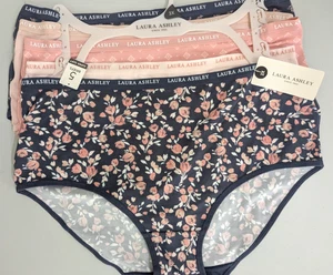 LAURA ASHLEY 5-Pack Super Soft Polyester Womens Brief Panties Size 2X NWT - Picture 1 of 7